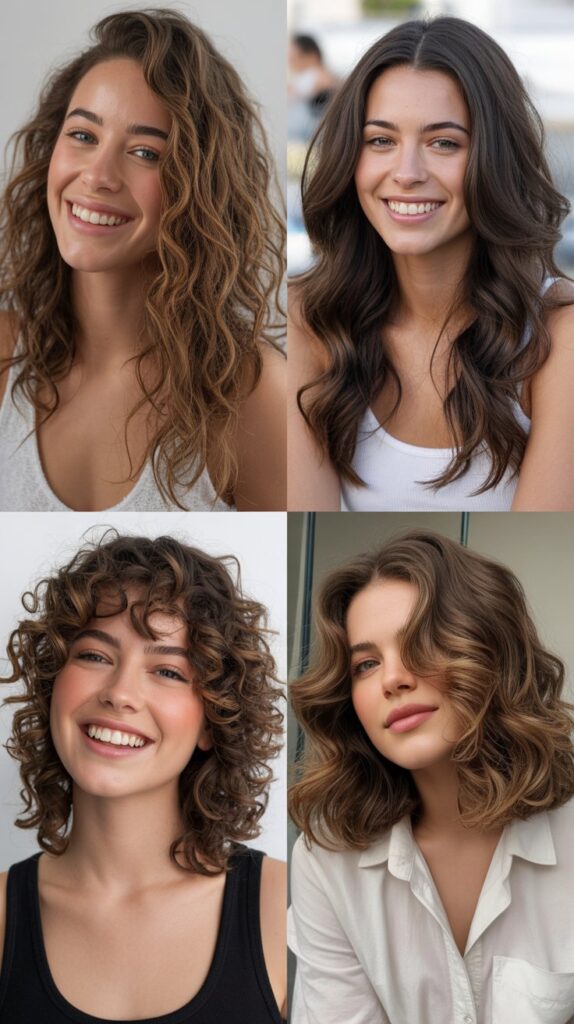 31 Trendy Hairstyles for Women Over 60 That Make You Look Younger 19 Wavy Shoulder-Length with Middle Part