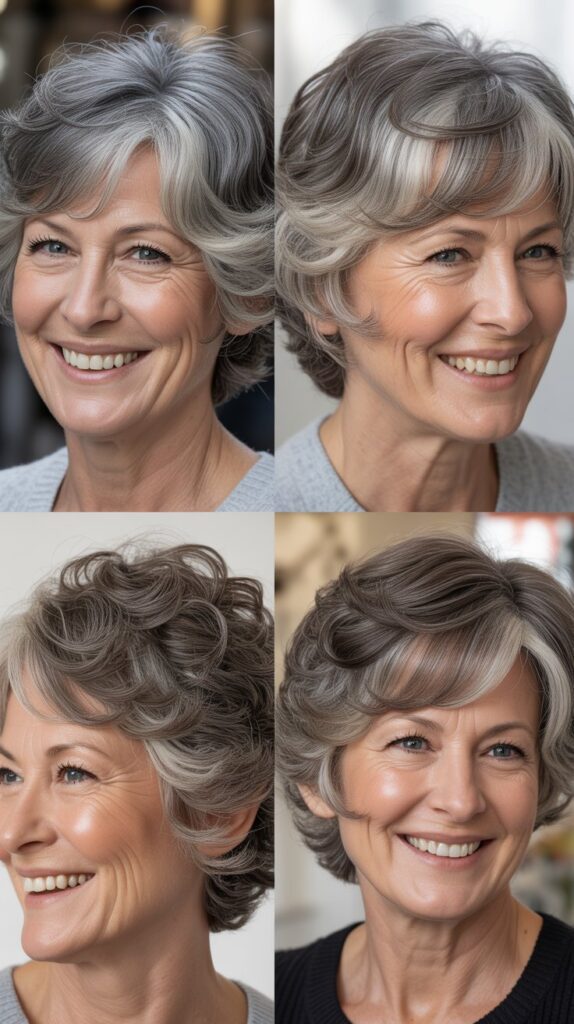 31 Trendy Hairstyles for Women Over 60 That Make You Look Younger 29 Wispy Shag