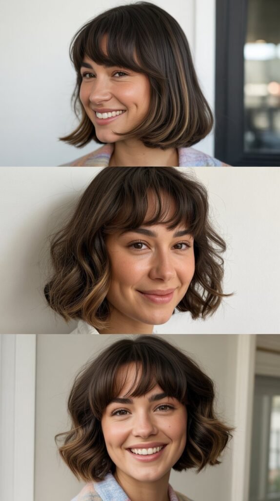 Long Bob with Peek-a-Boo Bangs