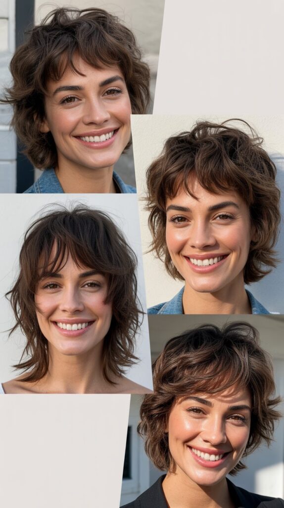 Shaggy Wolf Cut with Micro Bangs