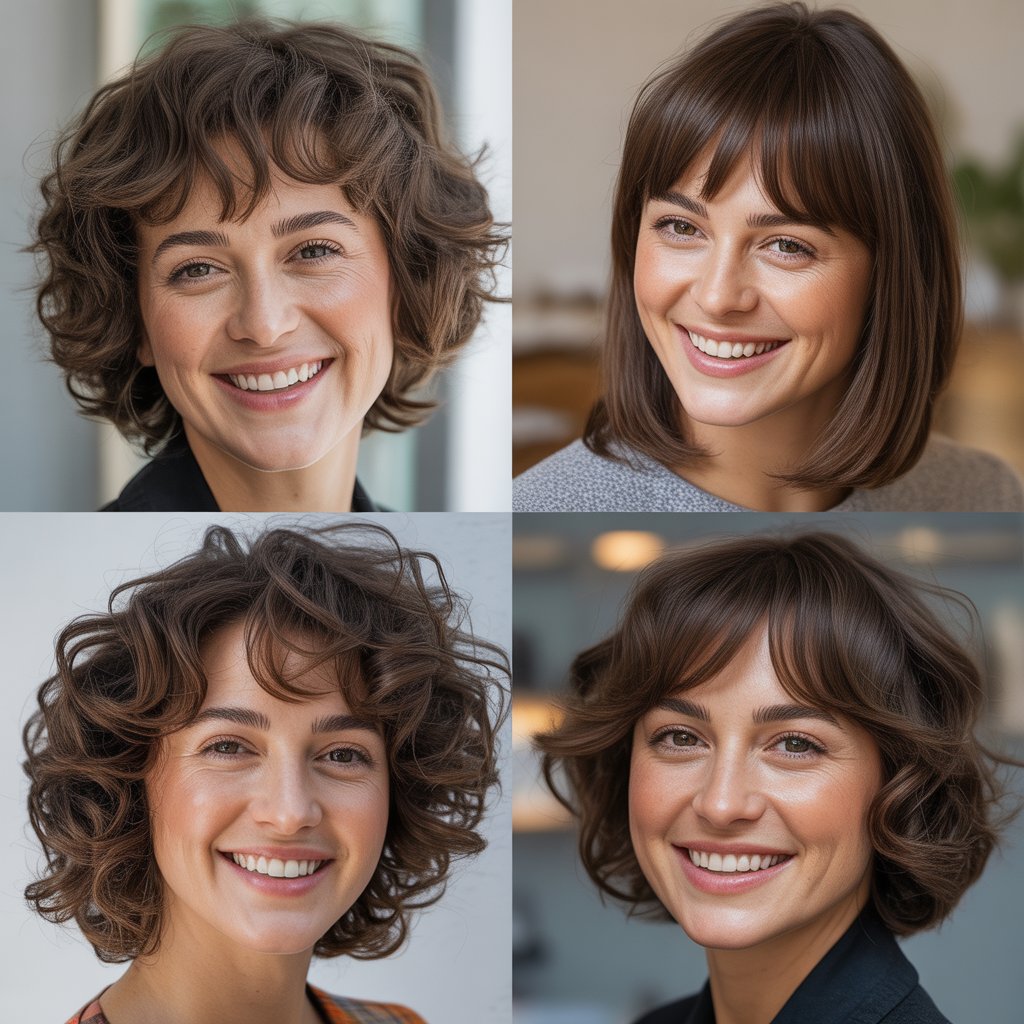 Shag with Side-Parted Micro Bangs