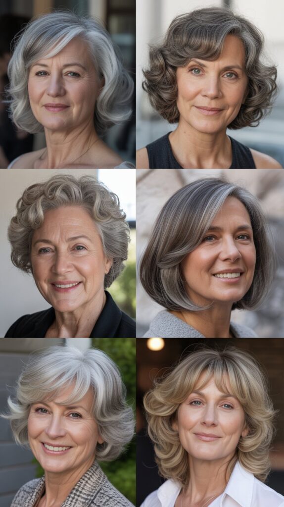 30 Youthful Medium-Length Hairstyles for Women Over 70 You'll Want to Copy 2 The Textured Lob (Long Bob)