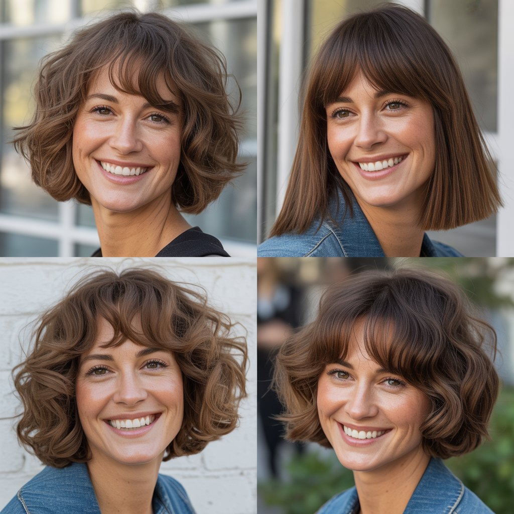 Shag with Wispy Center-Part Bangs