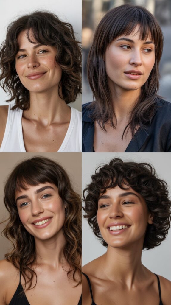 Shaggy Collarbone Cut with See-Through Bangs