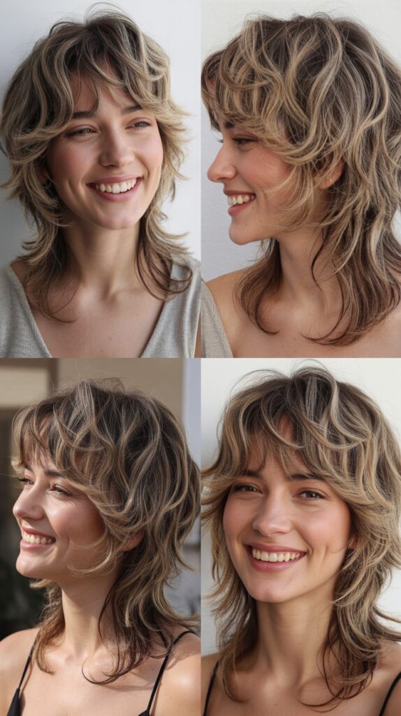 Piecey Layers with See-Through Bangs