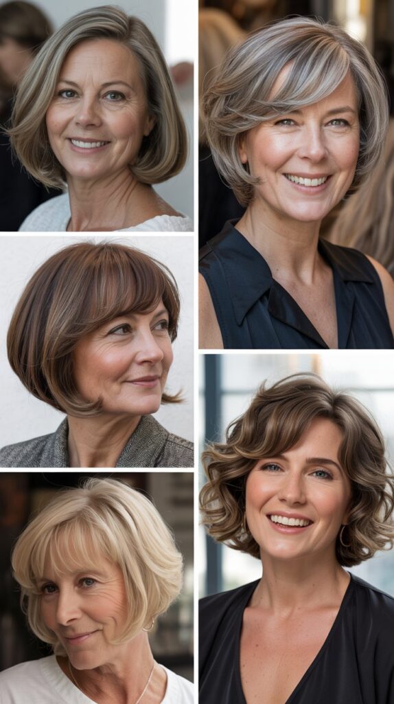 42 Soft and Elegant Bob Styles for Fine, Thin Hair After 50 39 a photography collage featuring four dis lze3yy6zStiz5k xYv7JqQ r1q p FORzKReZd0TRRb A