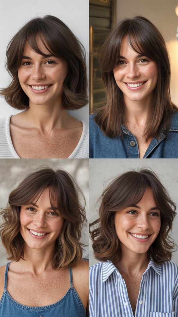 Layered Lob with Side-Parted Bangs