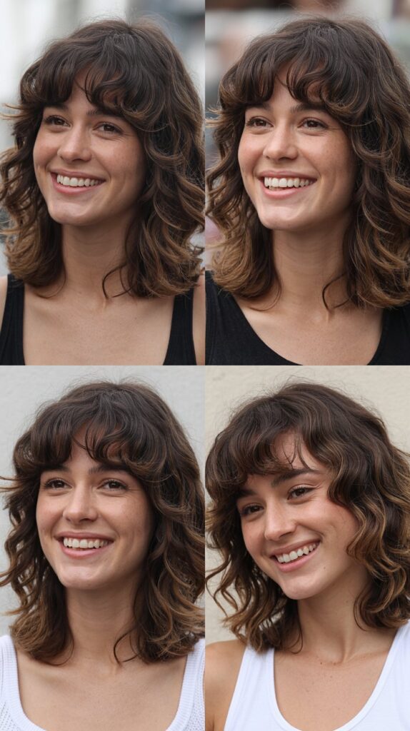 Layered Ends with Full Bardot Bangs