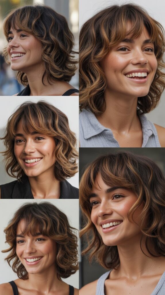 Textured Fringe with Razored Ends