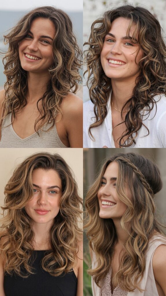 50 Long Layered Haircuts to Try—Front & Back Views 47 Boho Layered Waves