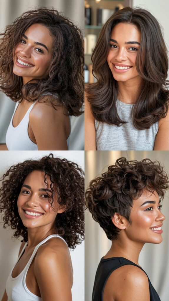 Thick Hair Face-Framing Layers