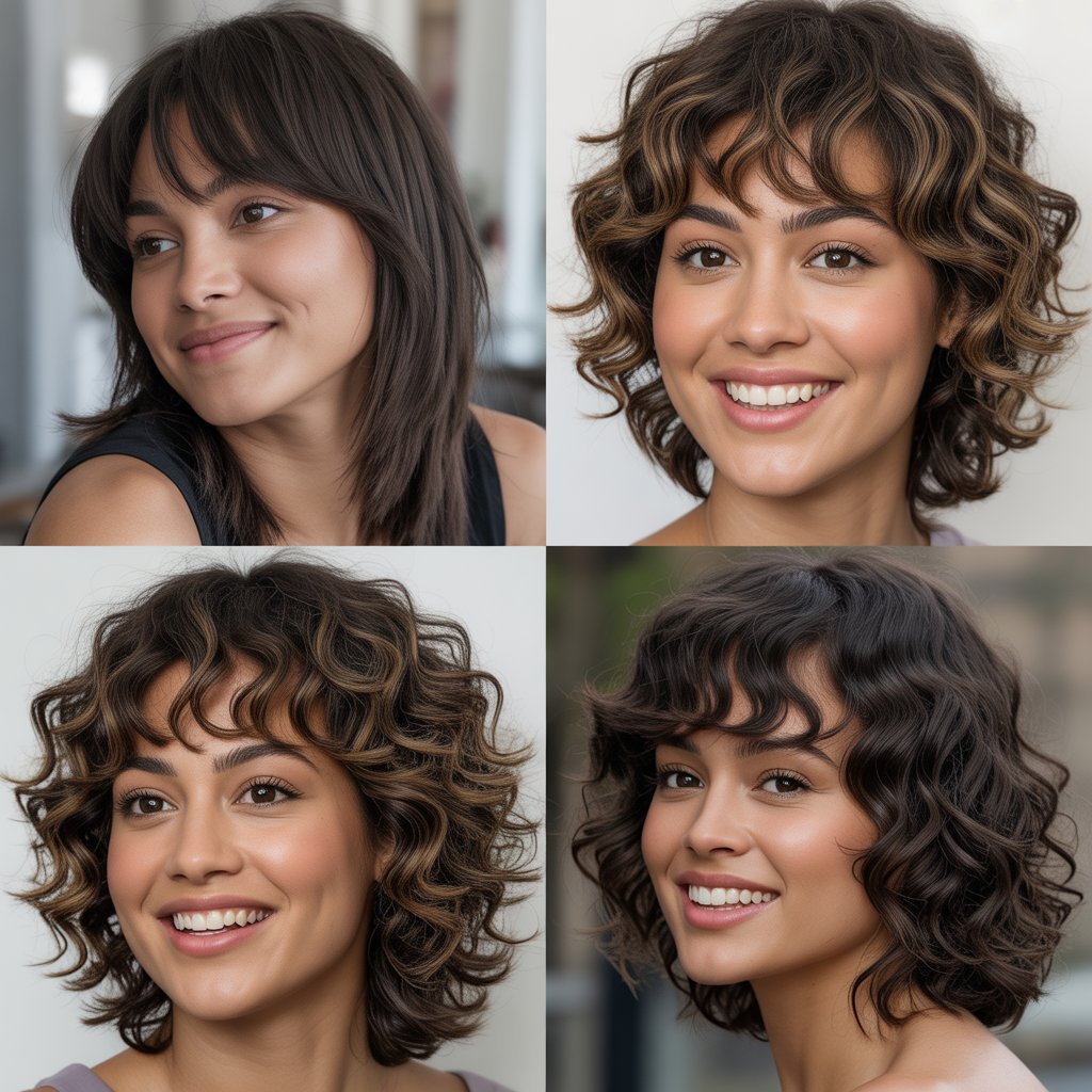 Choppy Layers with Textured Bangs