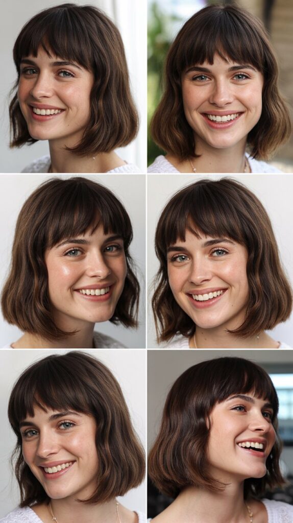 Blunt Bob with Full Bangs