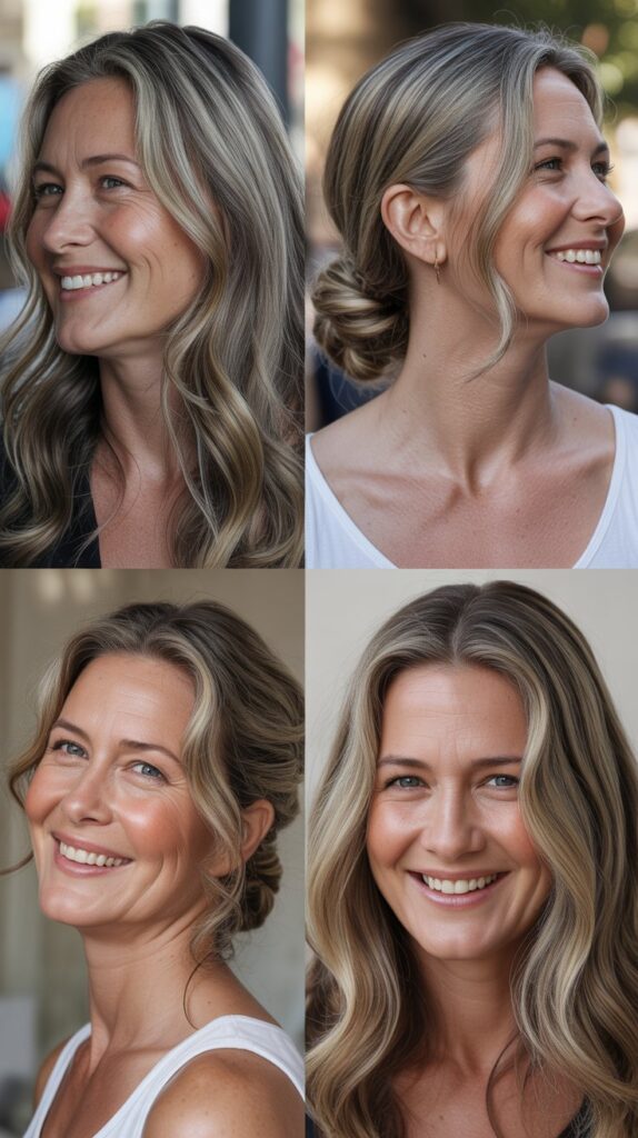 36 Youthful Sassy Long Hairstyles for Older Women That Still Feel Fresh 15 Long Hair with Babylights