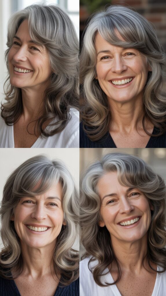 36 Youthful Sassy Long Hairstyles for Older Women That Still Feel Fresh 21 Long Hair with V-Cut Layers