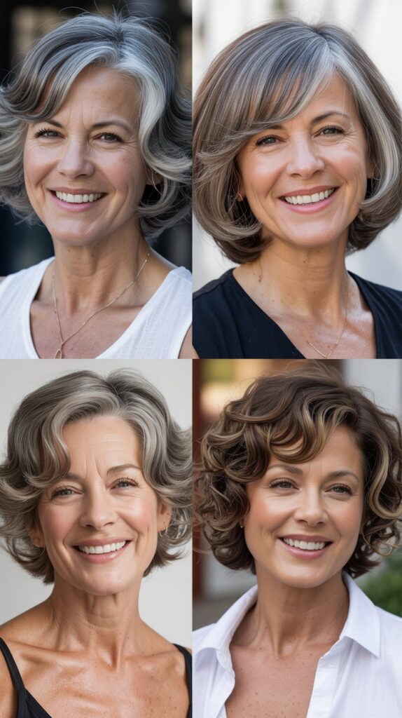 26 Perfect Hairstyles for Women Over 60 with Fine Medium Hair for Maximum Lift 1 The Volumizing Layered Bob