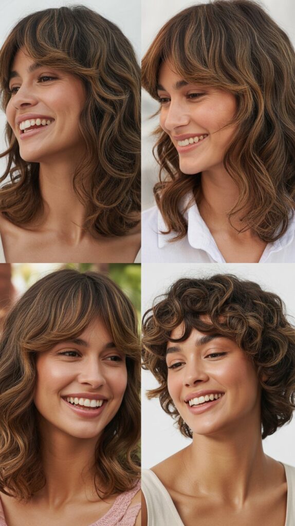 Tousled Layers with Curtain-Style Side Bangs