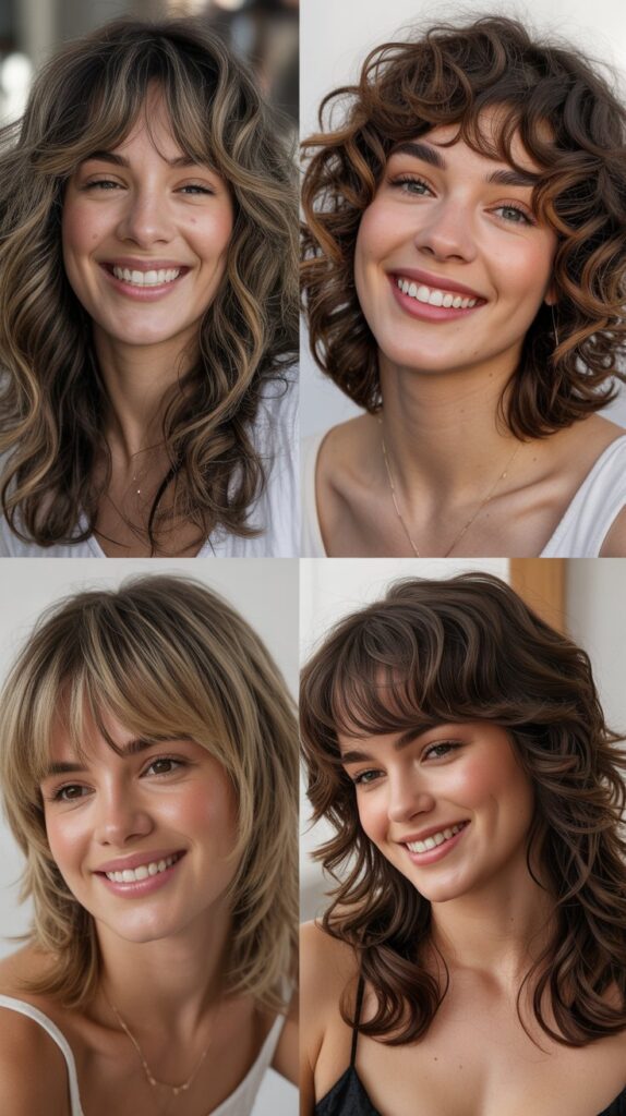 Shaggy Layers with Full Bangs