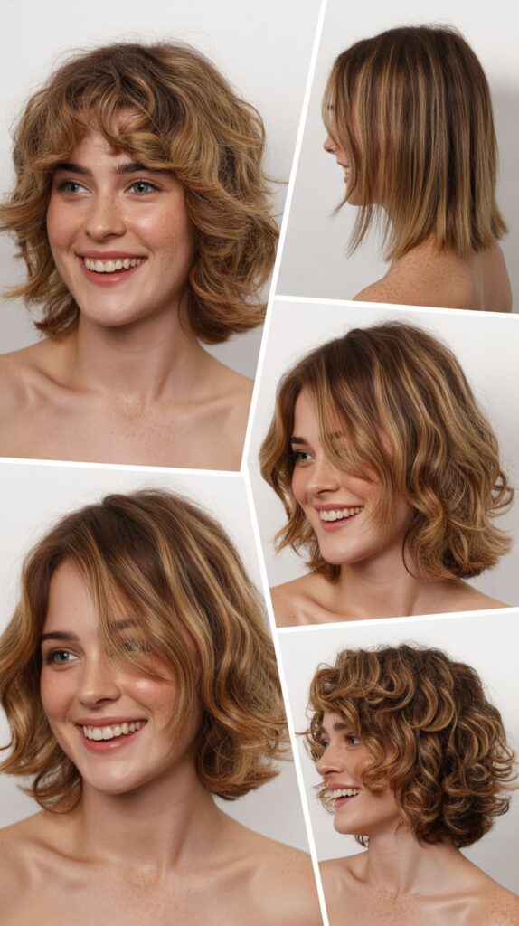 Choppy Lob with Piecy Texture