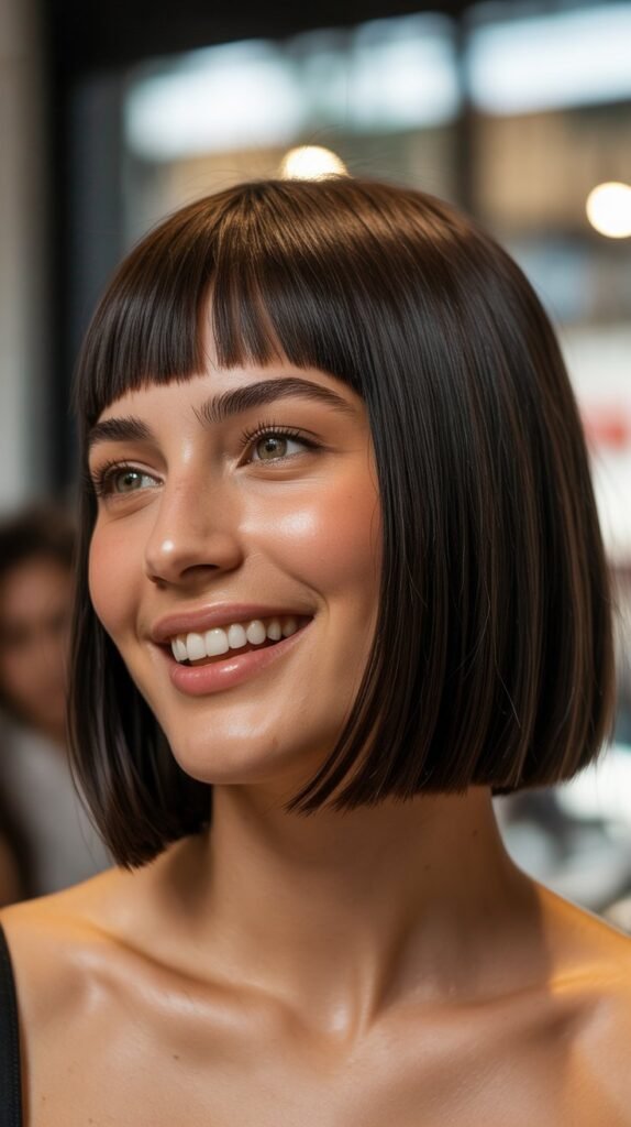 Blunt Cut Bob with Micro Bangs