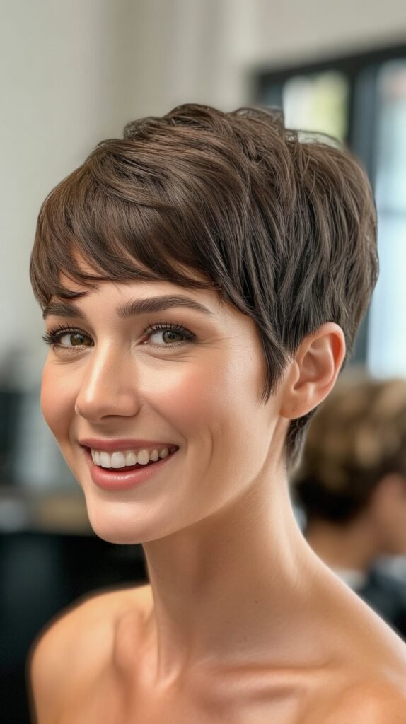 Layered Pixie Bowl Cut