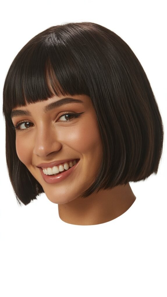Blunt Bob with Micro Bangs