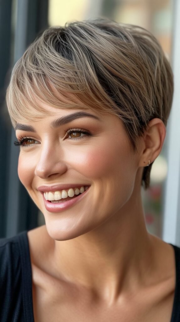 Pixie Wig with Bangs