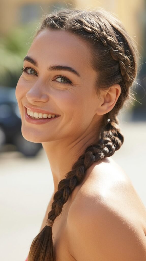 Braided Low Ponytail