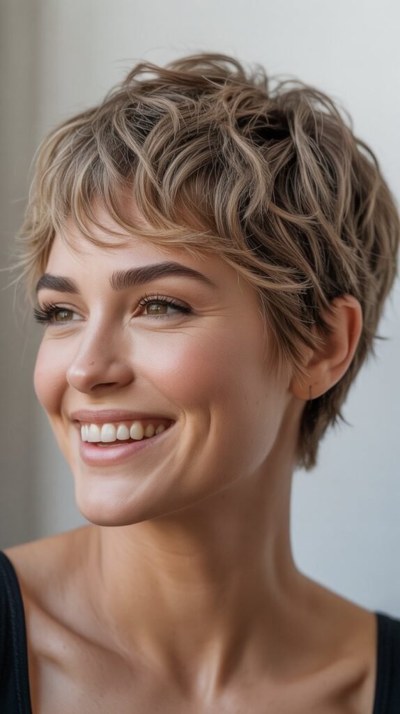 Tousled Shaggy Pixie