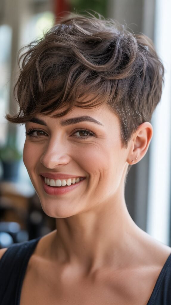 Pixie with Textured Top and Tapered Sides