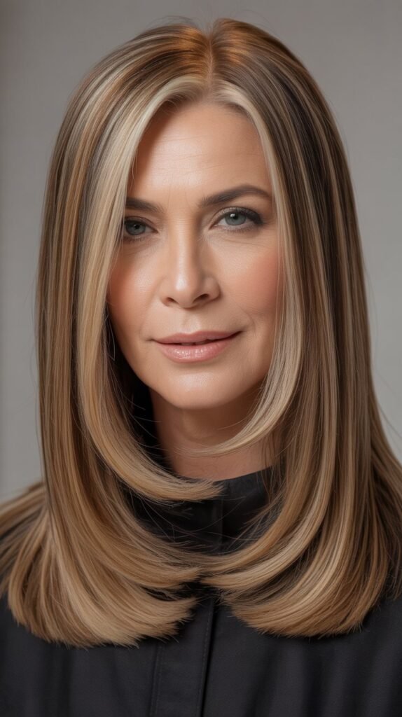  Long Straight Hair with Blunt Ends