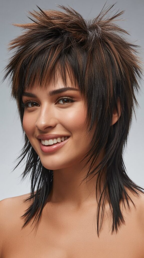  Edgy Layers With Spiked Bangs