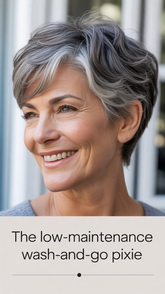  The Low-Maintenance Wash-and-Go Pixie