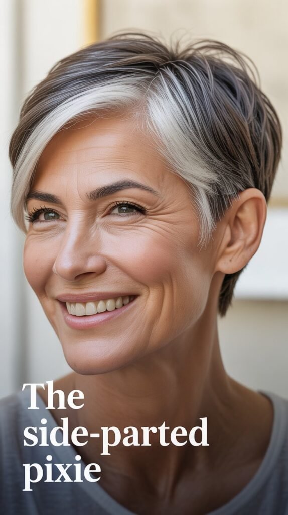 The Side-Parted Pixie