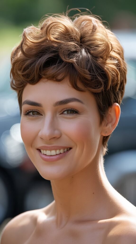 Voluminous Crown Pixie