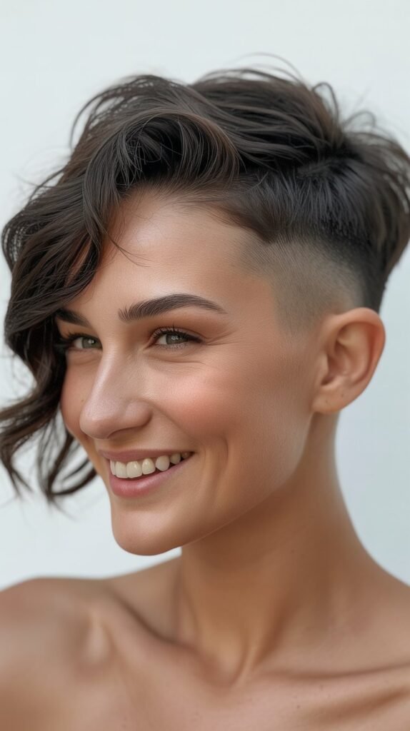 Undercut Pixie with Long Top