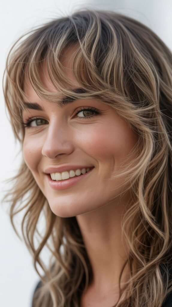Textured Wispy Side Bangs