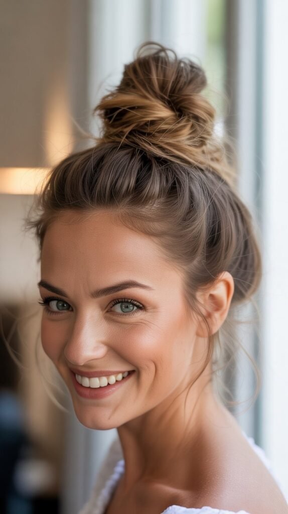 Textured Top Knot