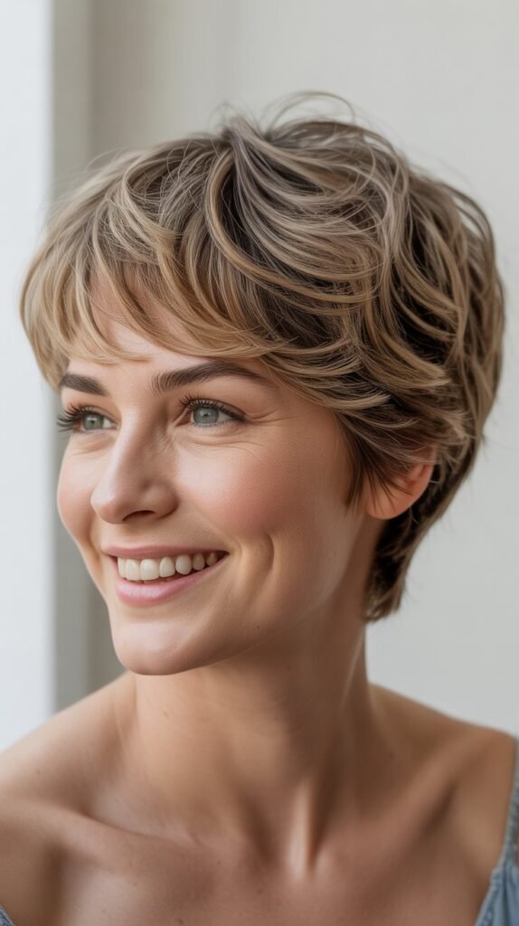  Soft Wispy Shaggy Pixie