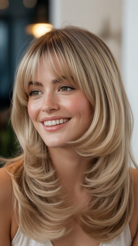 Soft Layered Bangs
