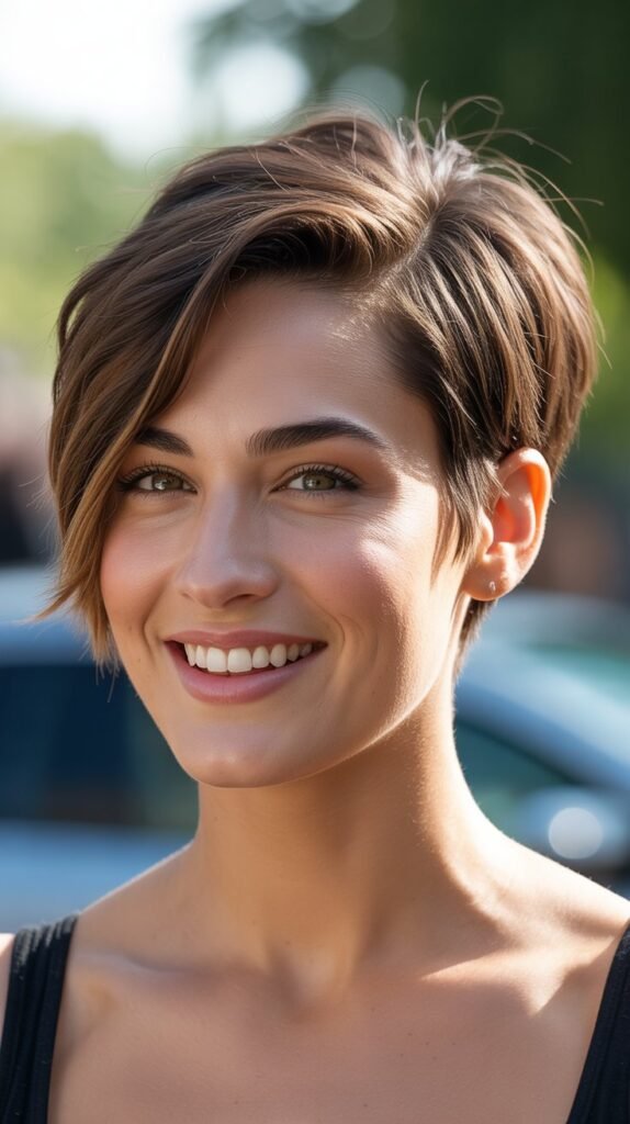 Pixie with Side Part