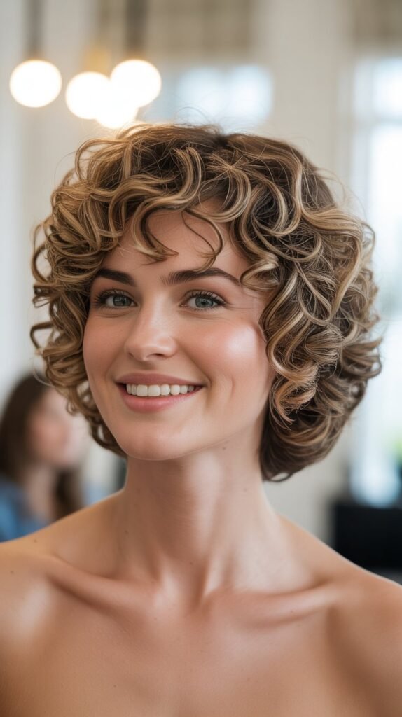The Stacked Curly Bob