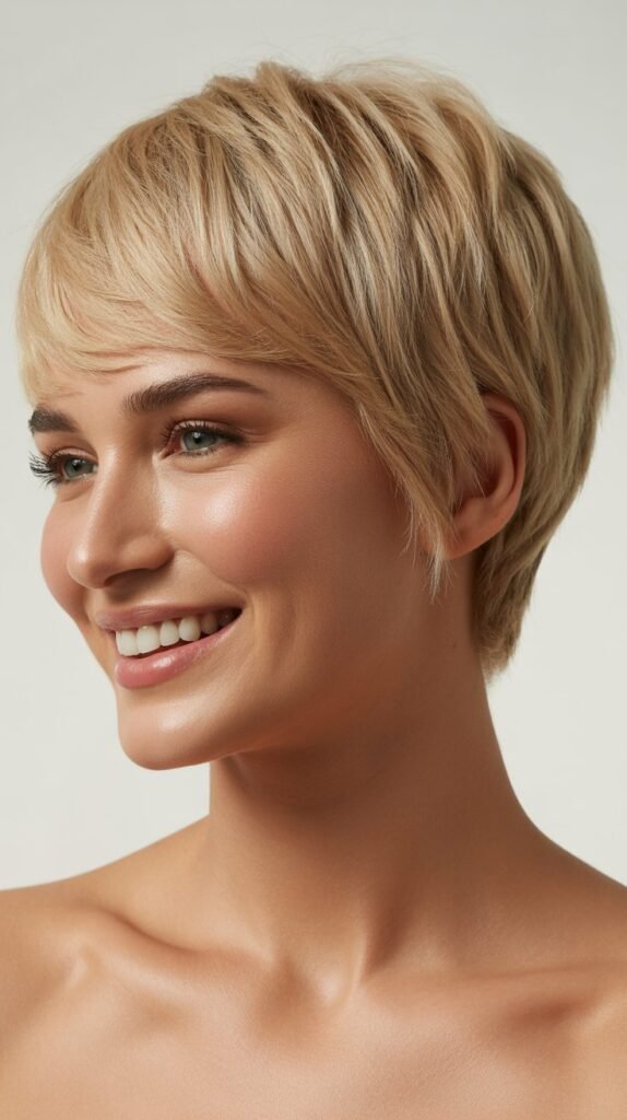 Pixie with Nape Length Variation