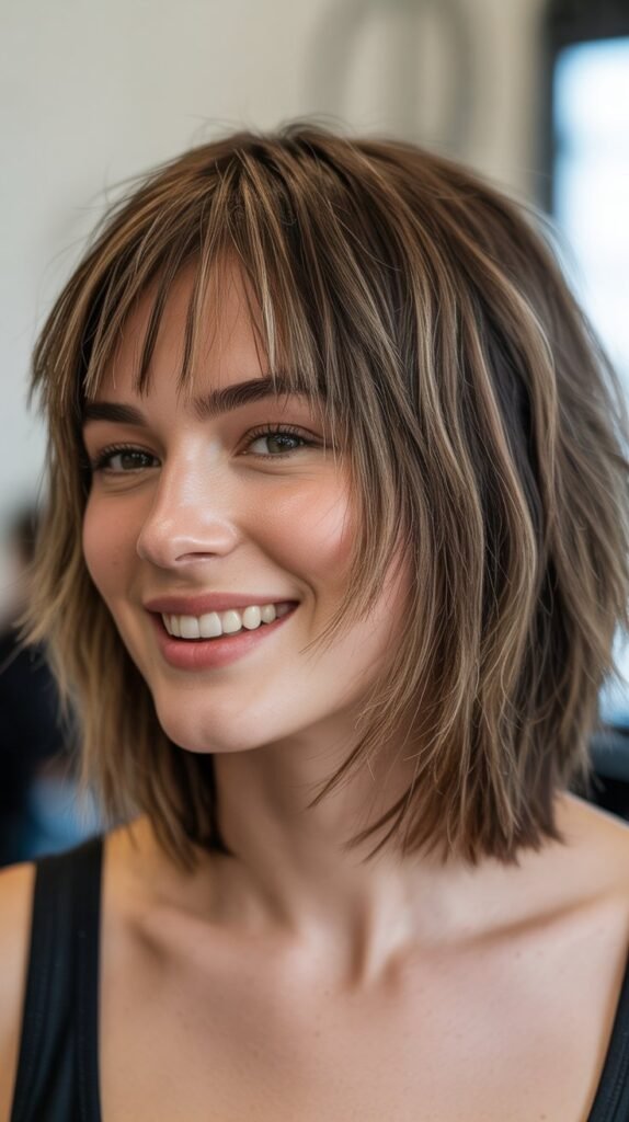 Choppy Bob with Piecey Bangs