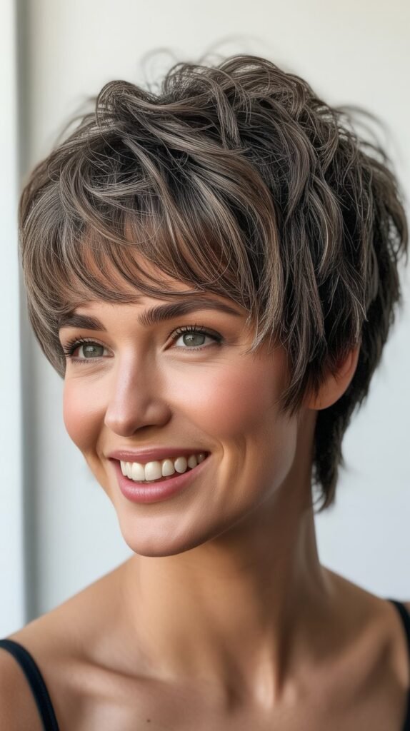 Shaggy Pixie with Extreme Volume