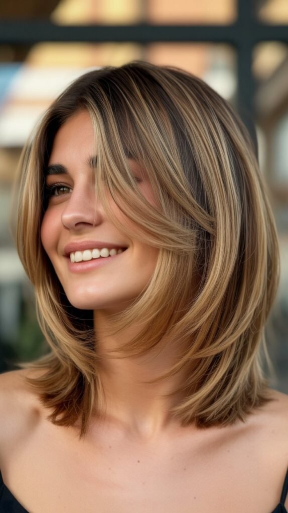 Layered Bob with Balayage