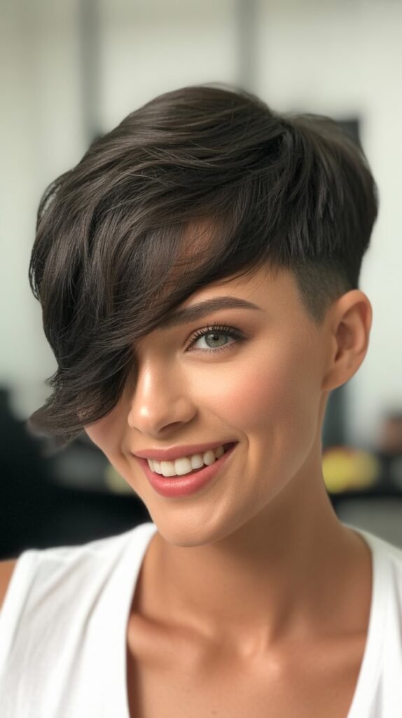 Asymmetrical Pixie Cut