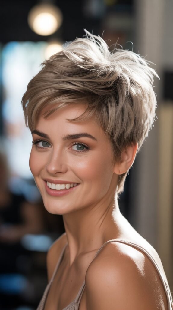 Volumized Crown Pixie