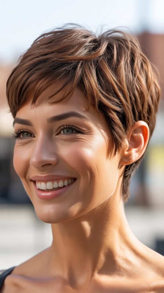 Colored Pixie Cut