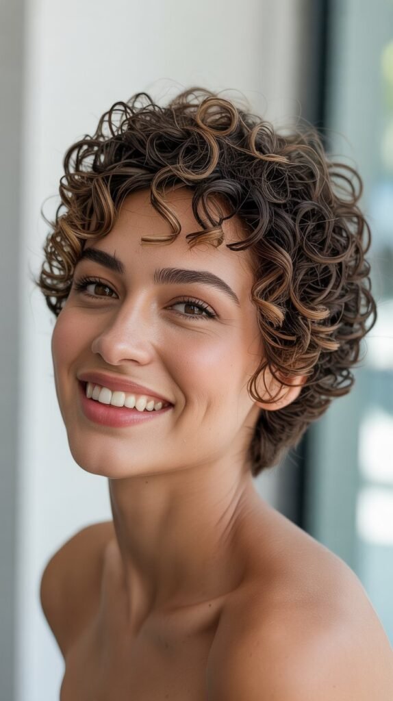 The Curly Caesar Cut